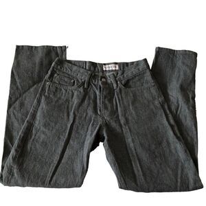 Gustin Jeans Mens 31 Style #131 Japanese Grey Straight Fit Selvedge Denim HEMMED